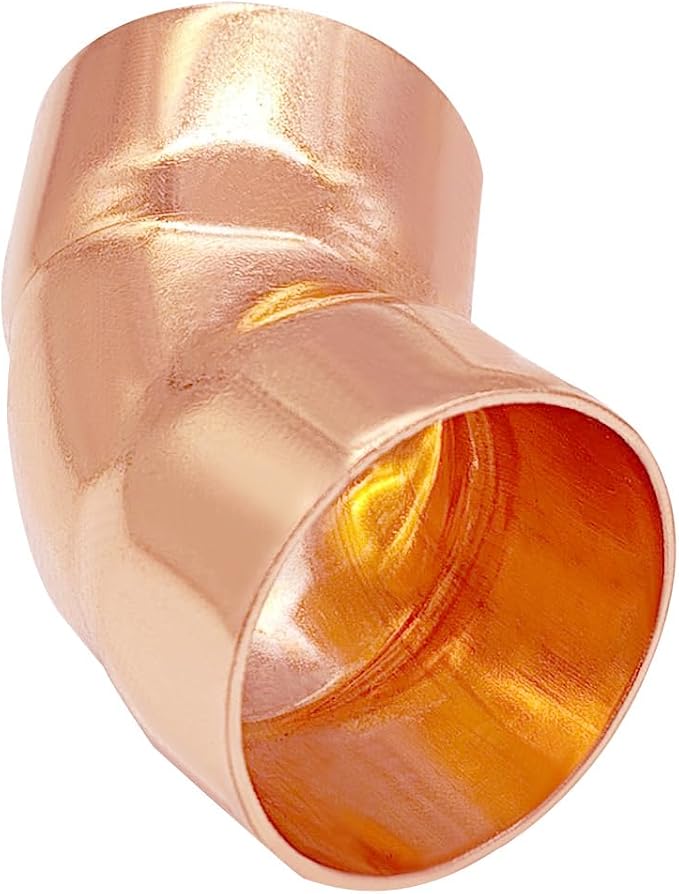 1Pack 1-1/2" C x C Copper 45 Degree Elbow, Sweat Solder Pipe Fitting | Premium - Image 3