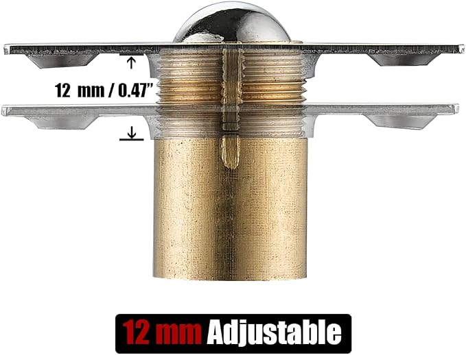 JQK Closet Door Ball Catch Hardware, Stainless Steel Catch Adjustable - Image 6