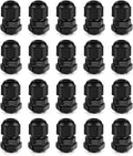 Cable Gland 20 Pack 1/4" NPT Waterproof Adjustable Connector Strain Relief Cord by CGELE