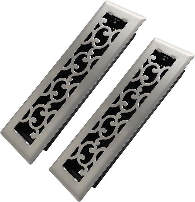 Howeall 2x10 Inches 2 Pack Heavy Duty Walkable Floor Register by Howeall