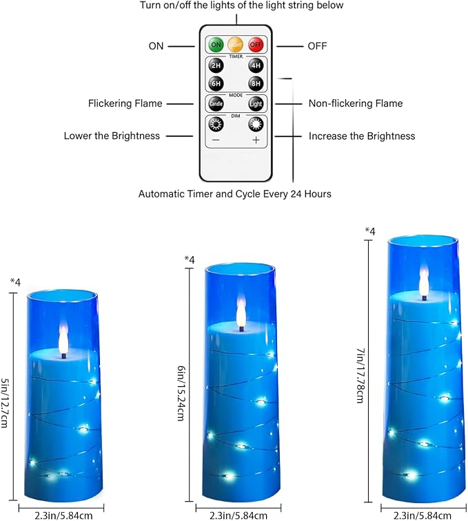 Sasigeiaa Flameless Candles - Image 2