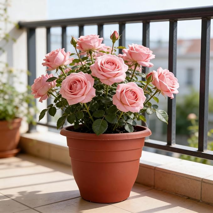 RooTrimmer 3-Pack 16 Inch Large Outdoor Plastic Plant Pots - Image 6