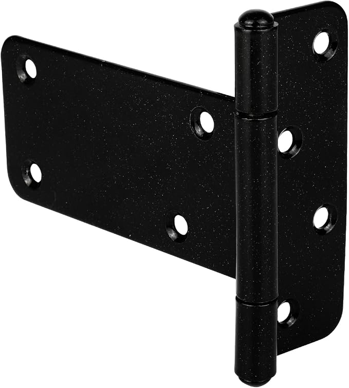 4 Pack 5 in T-Strap Heavy Duty Gate Hinges 260 Lbs Capacity, Barn Door - Image 7