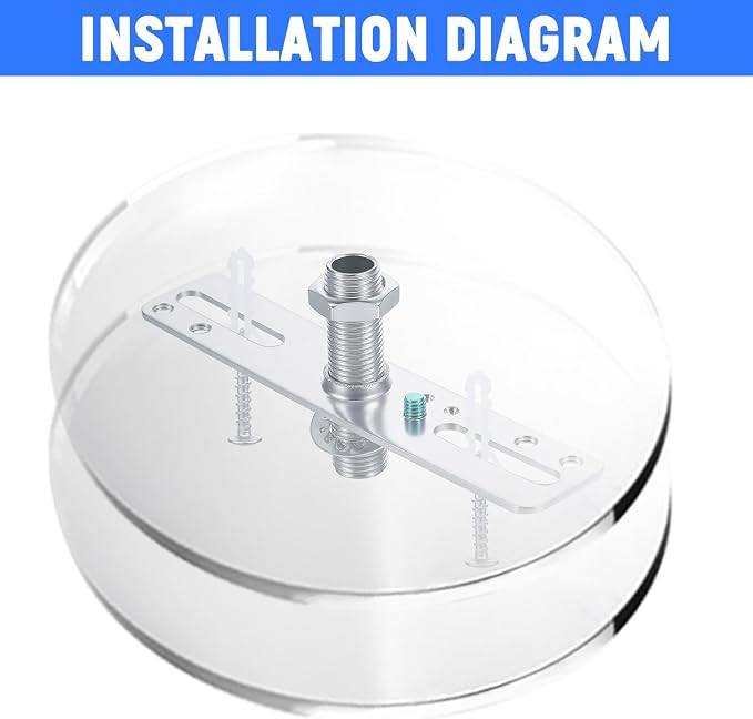 Ceiling Light Fixture Mounting Bracket Kit, 4 Pack Light Crossbar Mounting - Image 3