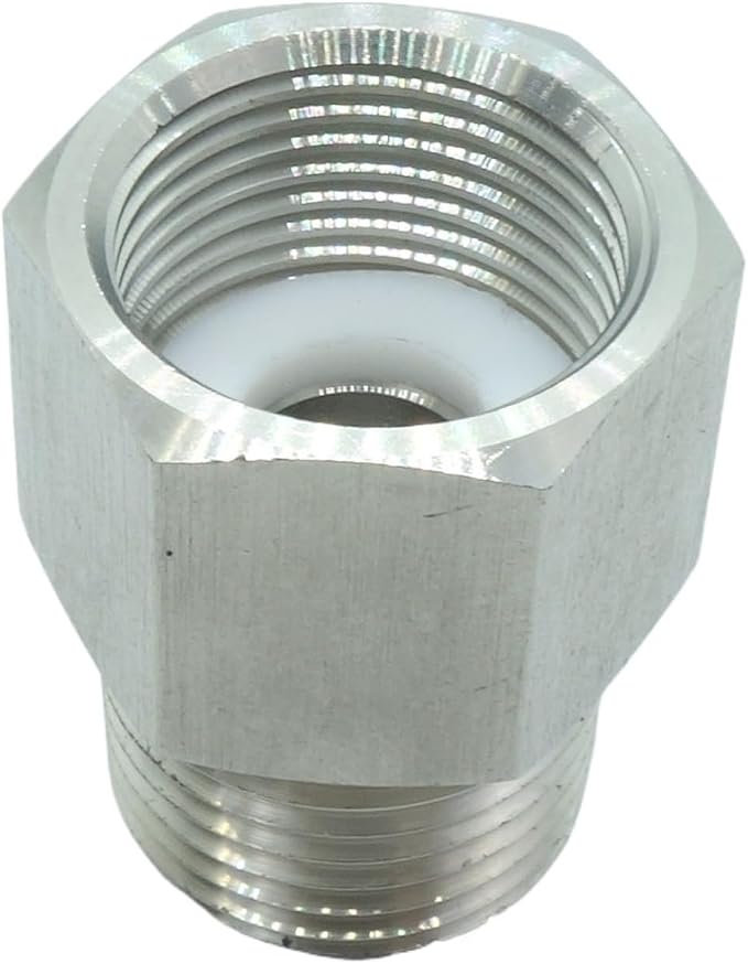 1 Piece 1/2" NPT Pipe Male x M20*1.5 Female Metric Gauge Sensor Adapter - Image 2