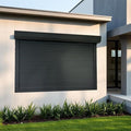 Grey Roll Down Hurricane Shutters Electric Roller Shade by GISONTONEMANUFACTURER