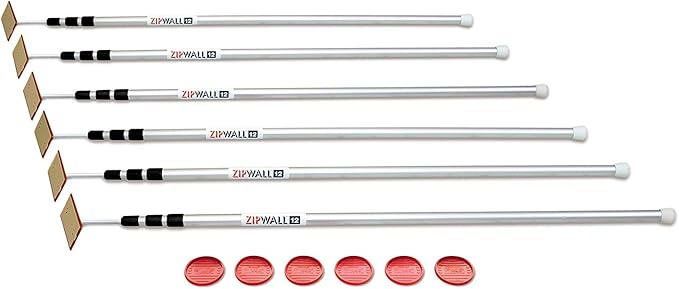ZipWall SLP6-PK2 12' Loaded Poles - Image 2