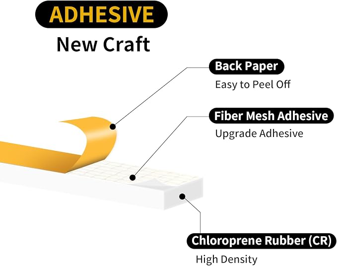 Door Weather Stripping, for Door and Window, 3/8 in x 1/8 in x 50Ft | Air - Image 4