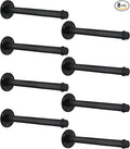 Industrial Pipe Shelf Brackets for 10 Inches Board, Heavy Duty Wall Mounted by Unknown