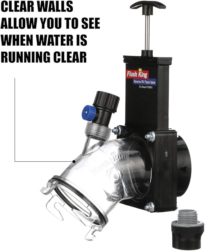 Valterra Flush King™ 45 Degree Reverse Flush Valve Attachment - Image 2