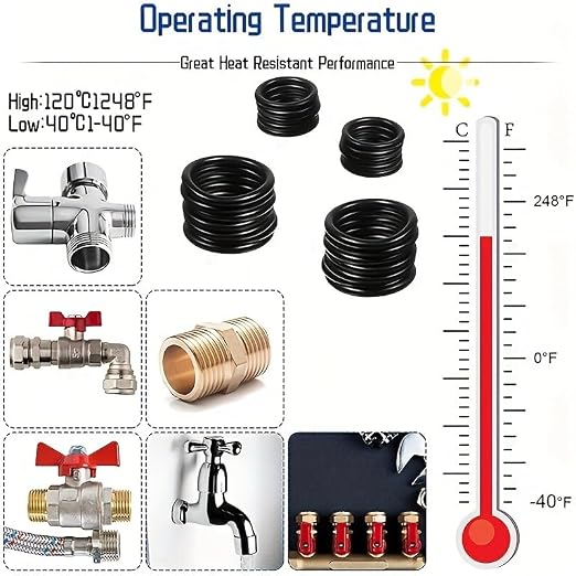 770Pcs O-Ring Assortment Kit 18 Sizes Nitrile Rubber | - Image 6