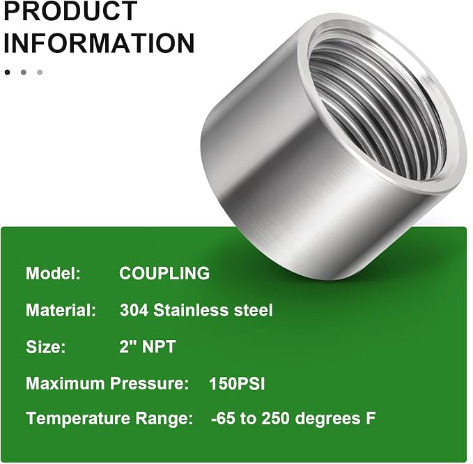 2PCS 304 Stainless Steel Cast Pipe Fitting - Image 5