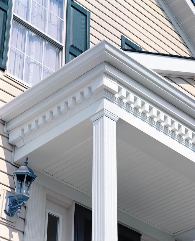 Homeside Raised Panel Vinyl Shutter 1 Pair 14-1/2in. x 71in. 033 Blue - Image 5