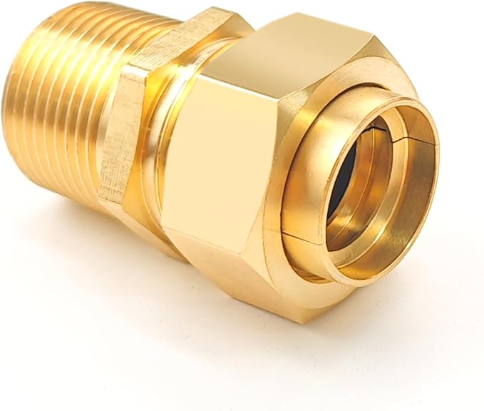 3/4" NPT Male Brass Pipe Fittings, Hex Nipple Fitting, Corrosion-resistant - Image 6