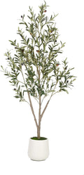 VIVATREES Olive Trees Artificial Indoor, 5FT Tall Faux Olive Tree by VIVATREESADDINGCOLORTOYOURSPACE