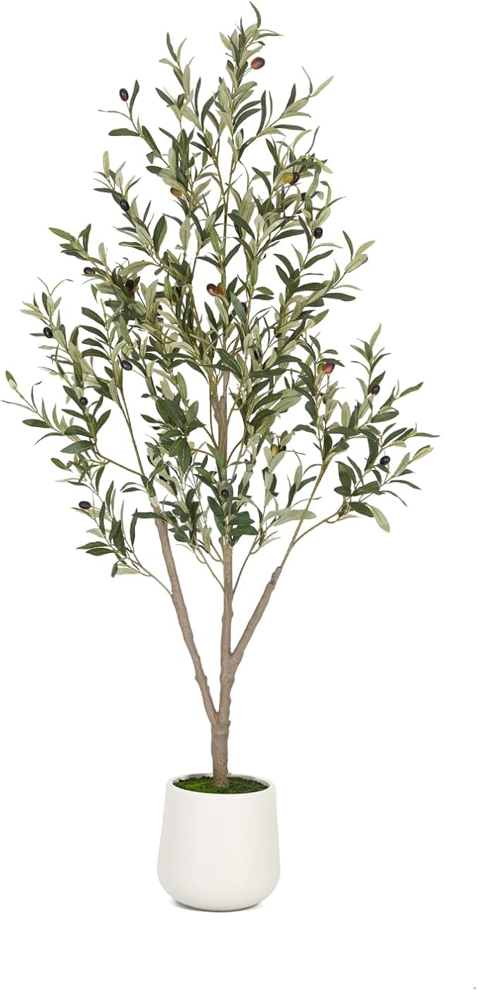 VIVATREES Olive Trees Artificial Indoor, 5FT Tall Faux Olive Tree by VIVATREESADDINGCOLORTOYOURSPACE
