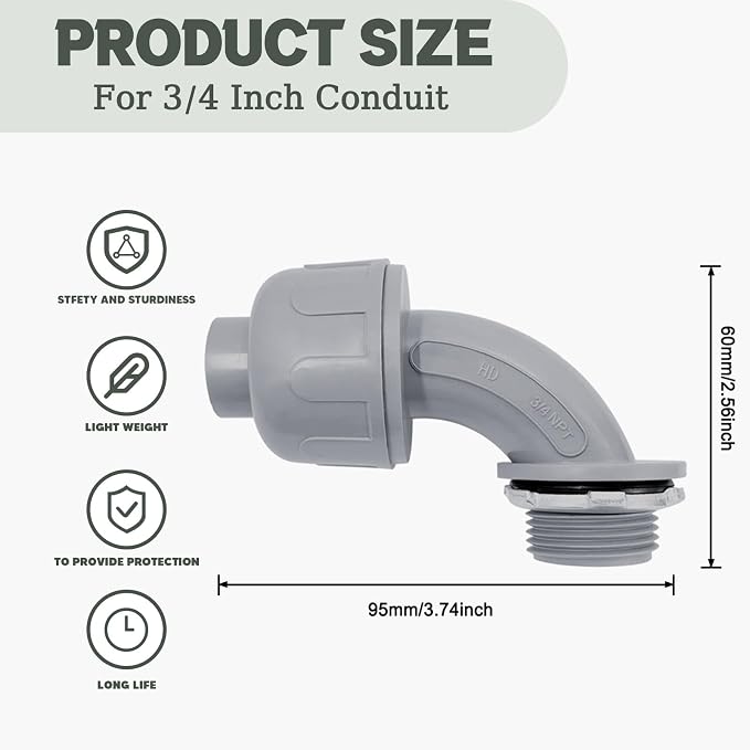 3/4 Inch Liquid Tight Connector - Image 2