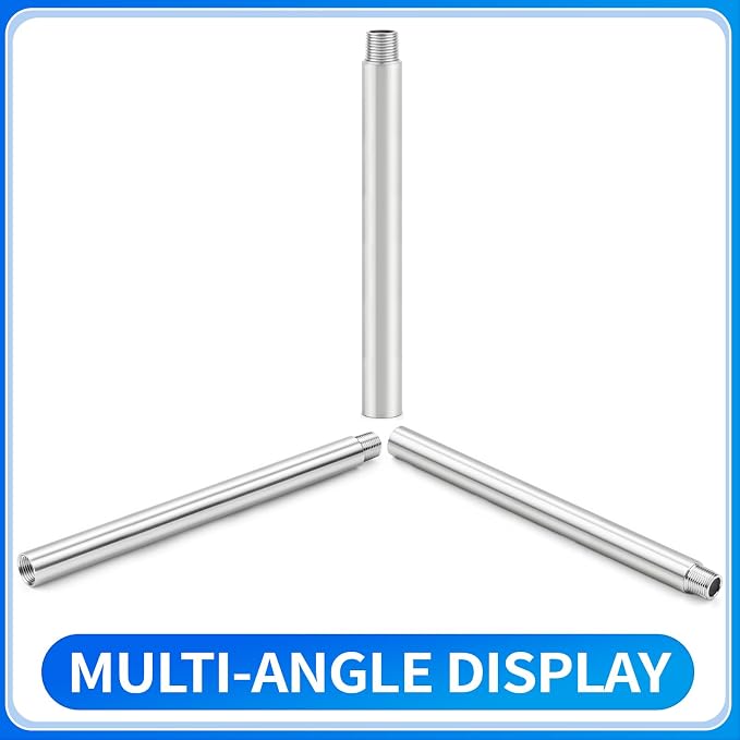 ChillWaves 304 Stainless Steel Pipe Fitting, Nipple Cast Pipe 1" NPT Male x 1" - Image 3