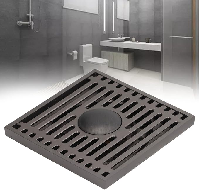 Shower Floor Drain, Gravity Spring Design Drain, Copper Large Displacement - Image 4