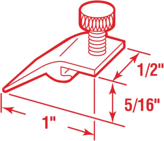 Premium 5/16" Offset White Storm Door Panel Clips - Image 3