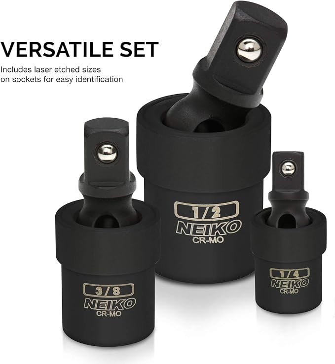 NEIKO 02486A Impact Universal Joint-Socket Swivel Set, Socket Extension Set - Image 4