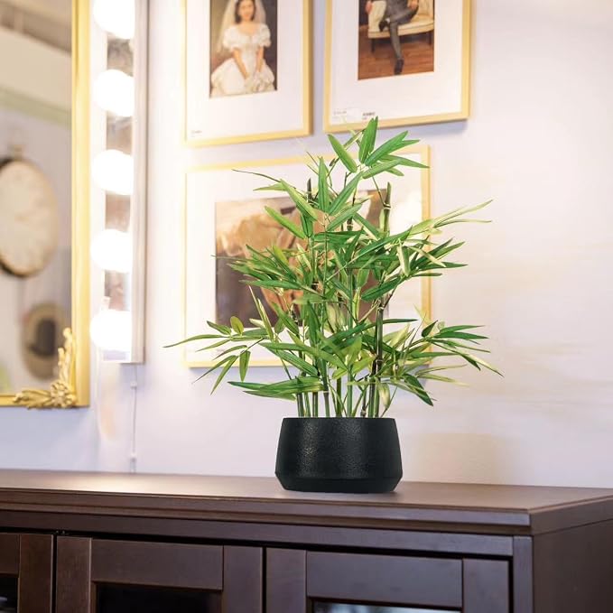 365 Blooming Decor 18-inch Tall Potted ARTIFICIAL Bamboo Plant - Image 5