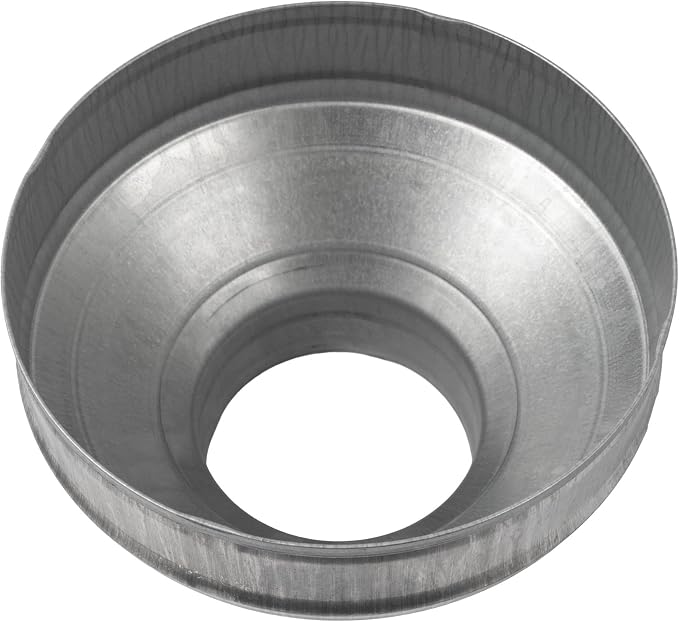 8" to 4" Inch Galvanized Steel Round Duct Reducer - Image 7