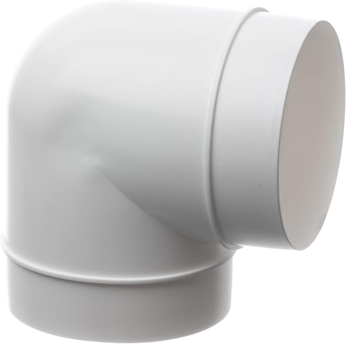 4 Inch 90 Degree Round Duct Elbow Connector – Plastic Ventilation Pipe Bend - Image 5