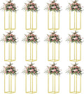 23.6inch 12 pcs Column Vases Gold Centerpieces by MEISHAONV