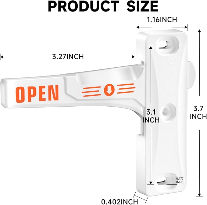 Zinc Alloy RV Screen Door Latch, Camper Screen Door Latch Replacement Kit - Image 4