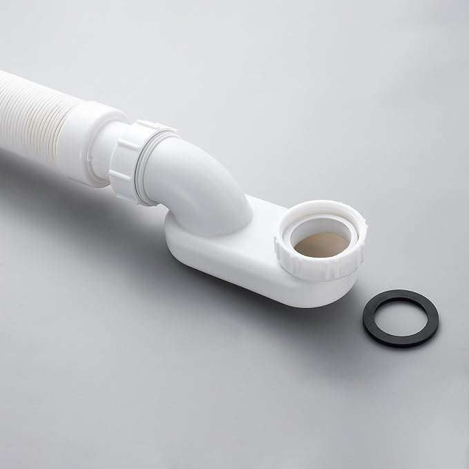 Bathtub Shower Drain Pipe, Flexible Freestanding Tub Drain Kit, 1 1/2 inch - Image 2