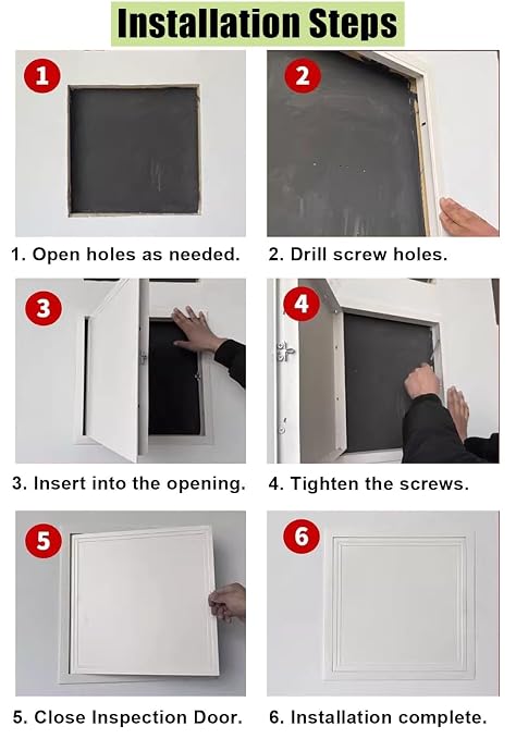 20x20, 20x40 White Aluminum Access Panel Door - Image 8