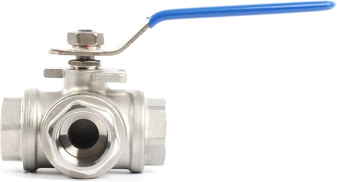 U.S. Solid 3/4" 3 Way Ball Valve - Image 3