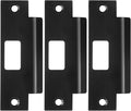 3Pcs Stainless Steel Strike Plate Universal Door Strike Plate 4 7/8" x 3 3/8" by Haiabei