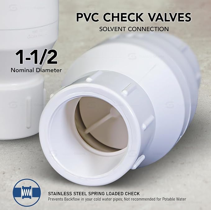 MIDLINE VALVE PVC Inline Check Valve - Image 2