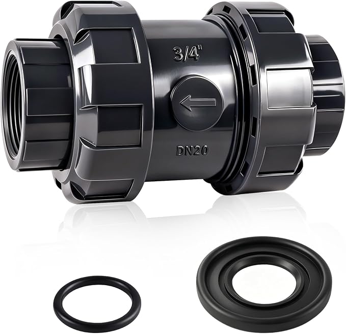 3/4 inch NPT PVC Check Valve, SCH80 Full Port Water Pump Ball Check Valve | by Boltigen