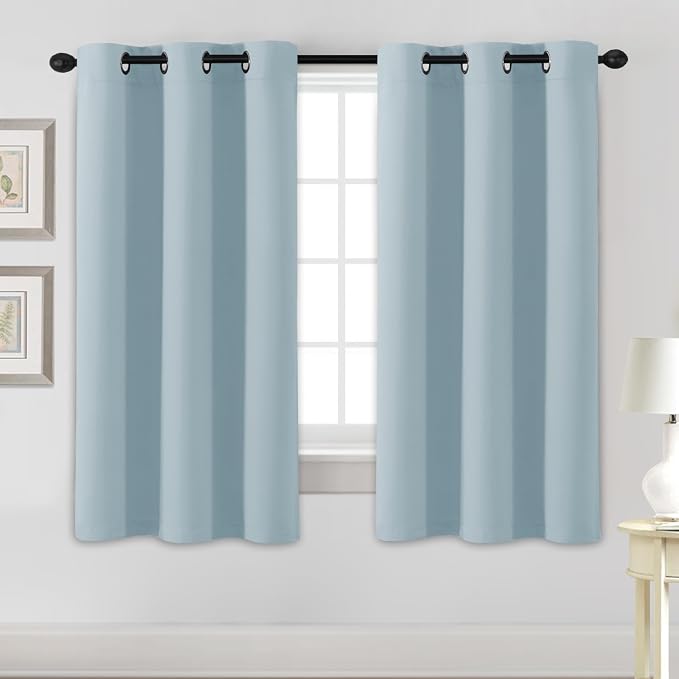 H.VERSAILTEX Light Blue Curtains by HVERSAILTEX