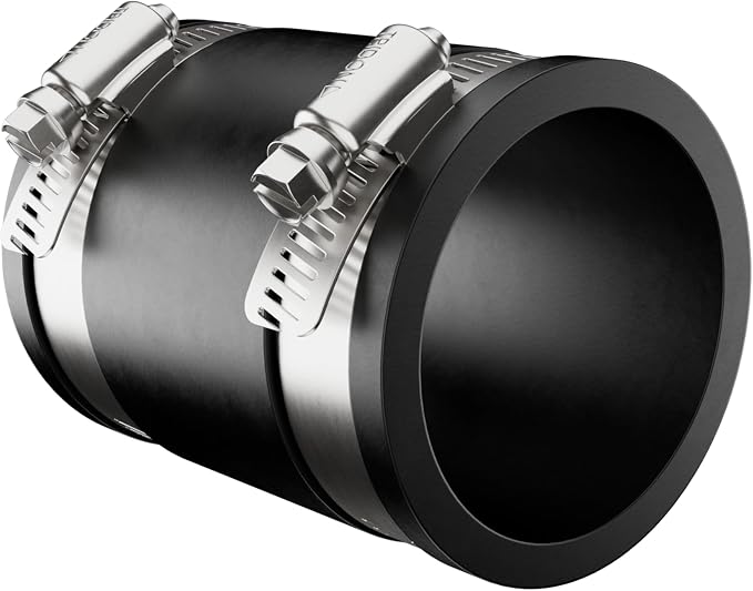 Fernco 1056-22 Flexible Pipe Coupling 2” CI/Plastic/Steel to 2” CI/Plastic/Steel - Image 3