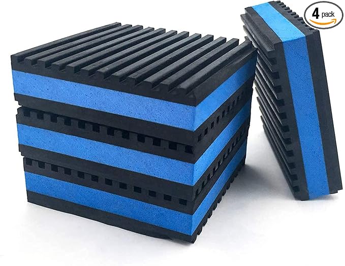 Rubber Anti-Vibration Isolator Pads, Heavy Duty Blue EVA Pad by LBGProducts