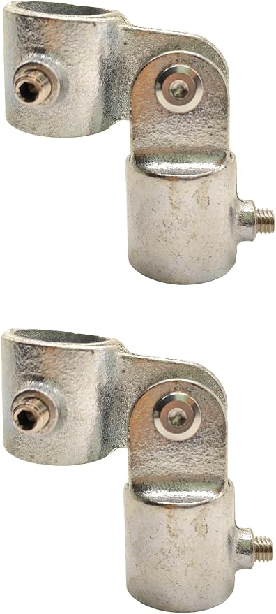 2 Pcs Single Swivel Socket, Adjustable Structural Pipe Fittings 1 Inch OD Steel by FLEXKEA