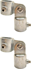 2 Pcs Single Swivel Socket, Adjustable Structural Pipe Fittings 1 Inch OD Steel by FLEXKEA