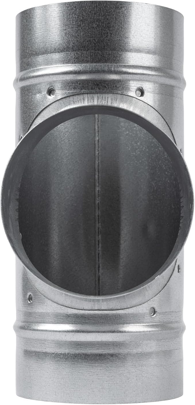 90° Degree Ø4 x 4 x 4 Inch T Shape Duct Splitter - Image 8