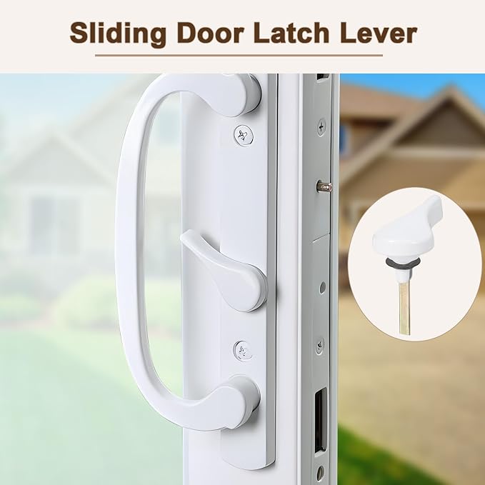 Metal Sliding Door Latch Lever, Replacement Parts - Image 3