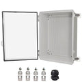 Waterproof Electrical Box, IP67 Junction Box Stainless Steel Latch Hinged Clear by YETLEBOX