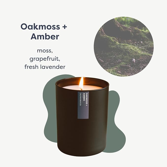 Oakmoss & Amber Scented Candle - Image 2