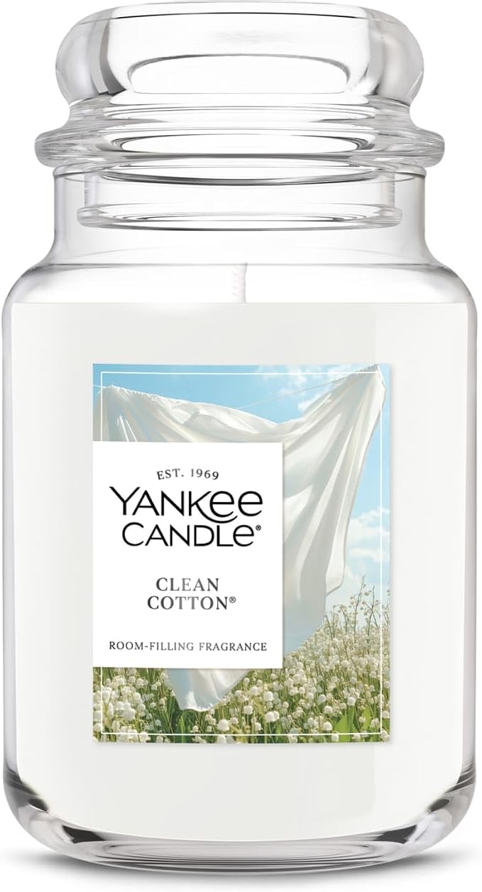 Yankee Candle Clean Cotton Scented Candle, 22oz Large Jar by Unknown
