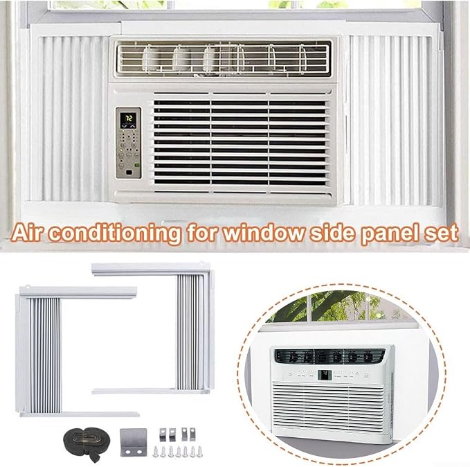 AC Side Panels with Frame Kit for Window Air Conditioner, Adjustable Insulated - Image 4