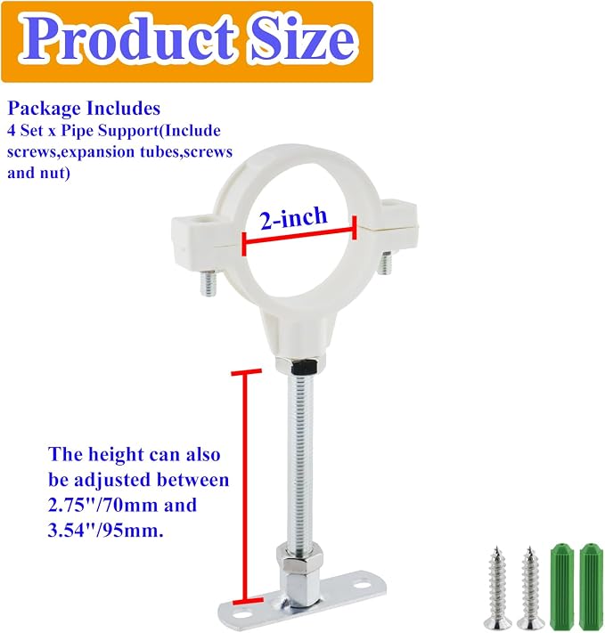 Wall Mount Pipe Support Suitable - Image 2