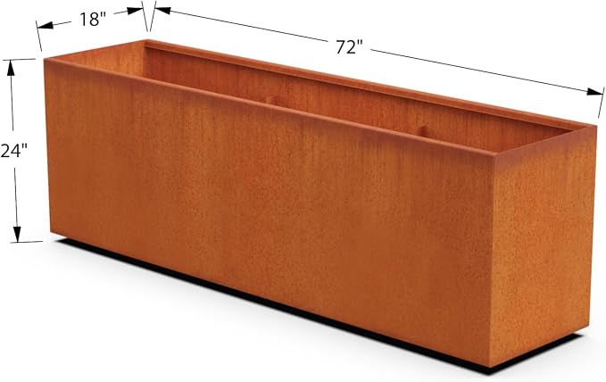 Large Rectangular Planters for Outdoor Plants 72x18x24 Inch - Image 5