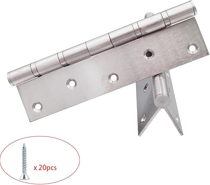 2 Pcs 8 Inch Stainless Steel Ball Bearing Door Hinges - Image 2